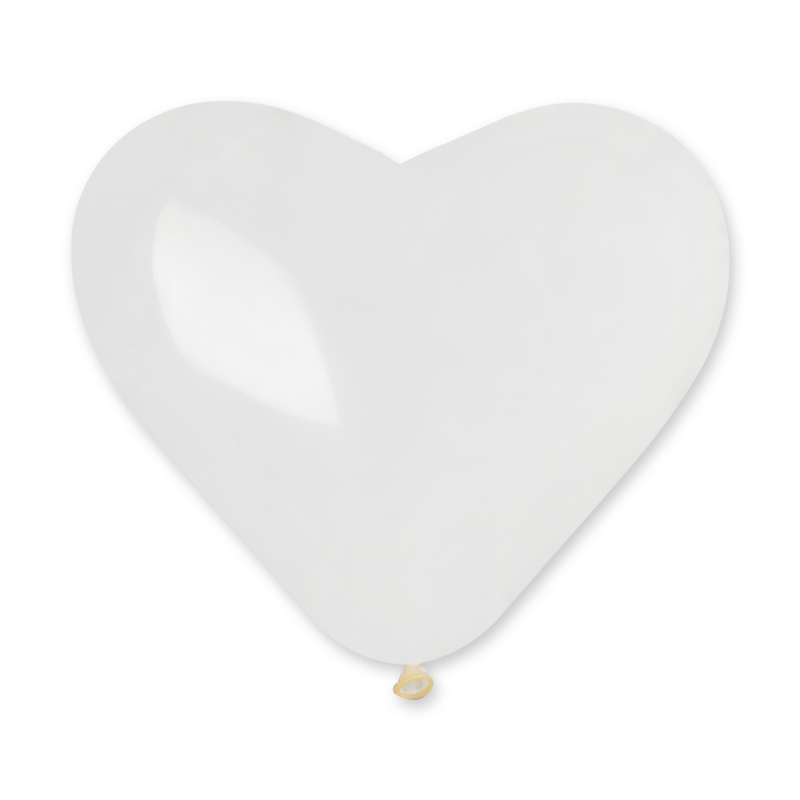 30cm Transparent Heart Balloon