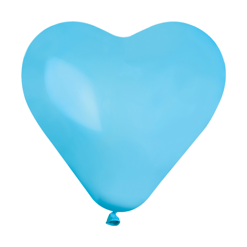 30cm Light Blue Heart Balloon