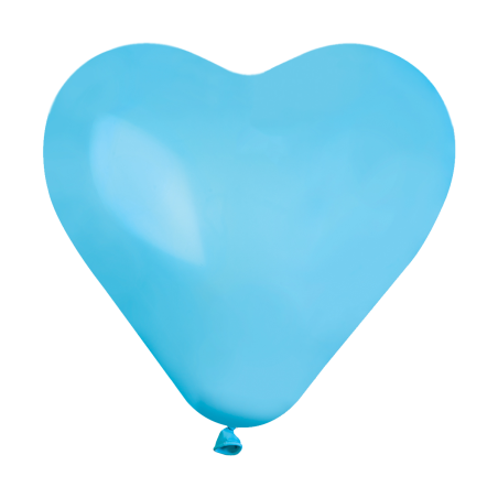 30cm Light Blue Heart Balloon