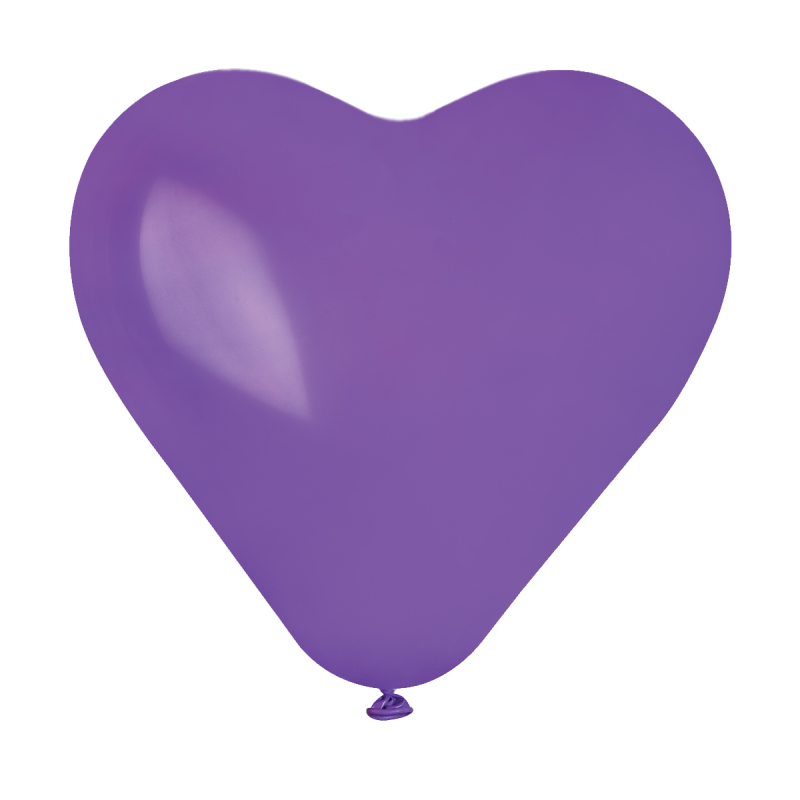 30cm Purple Heart Balloon