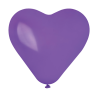 Globo corazón 30cm Purpura