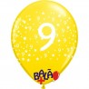 Globo 30cm 9 con estrellas