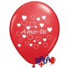 Balloon 30cm Amo-te Hearts