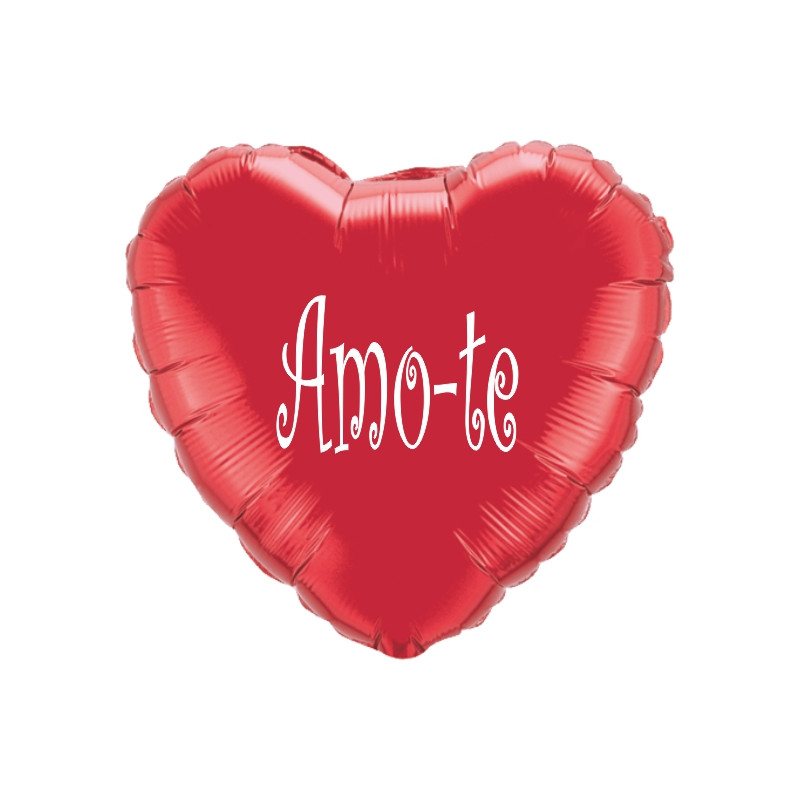 45cm Heart Balloon Amo-te