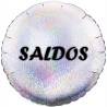 Balão de 45cm Saldos Prateado Holográfico