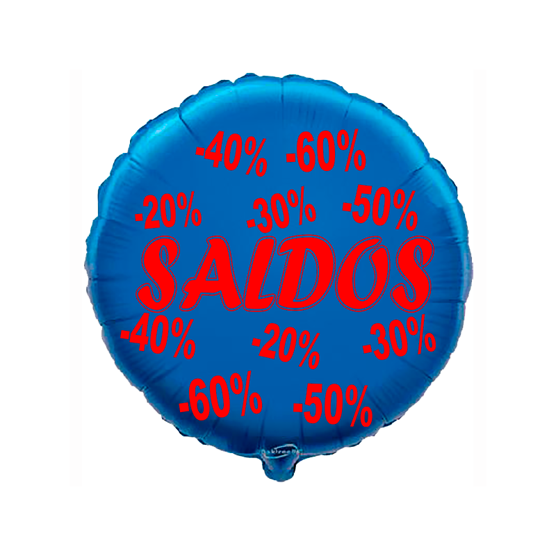 Balão de 45cm Saldos Azul
