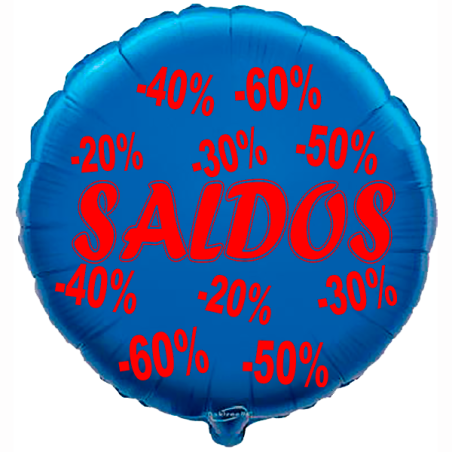 Balão de 45cm Saldos Azul