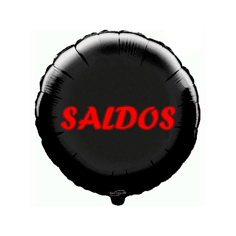 Balão de 45cm Saldos Preto