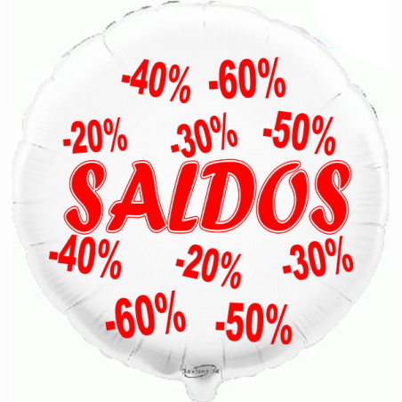 45cm Saldos White Balloon