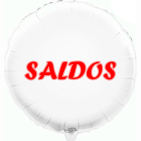 Balão de 45cm Saldos Branco