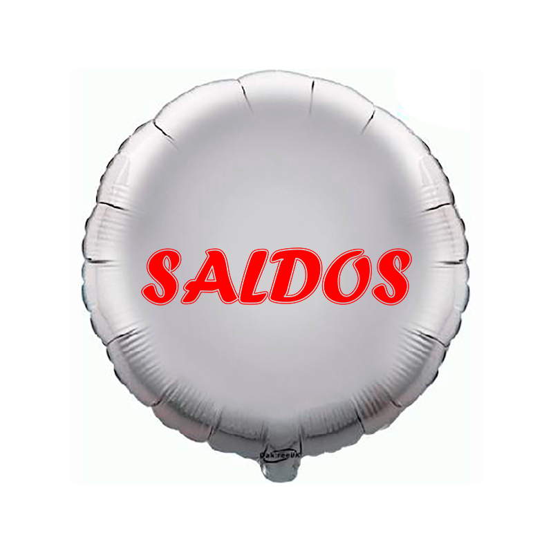 Balão de 45cm Saldos Prateado