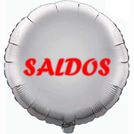 45cm Saldos Silver Balloon