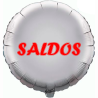 Balão de 45cm Saldos Prateado