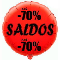 Balão de 45cm Saldos -70% Vermelho