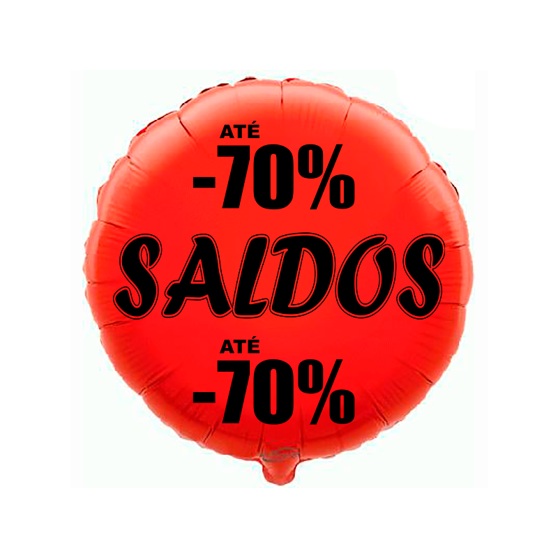 Balão de 45cm Saldos -70% Vermelho