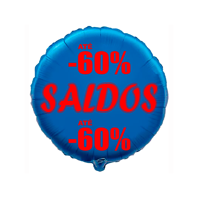 Balão de 45cm Saldos -60% Azul