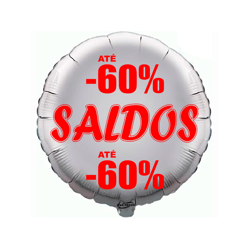 Balão de 45cm Saldos -60% Prateado