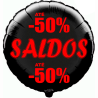 Balão de 45cm Saldos -50% Preto