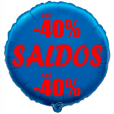 Balão de 45cm Saldos -40% Azul