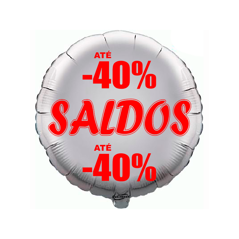 Balão de 45cm Saldos -40% Prateado