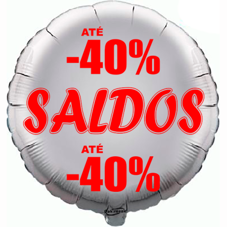 Balão de 45cm Saldos -40% Prateado