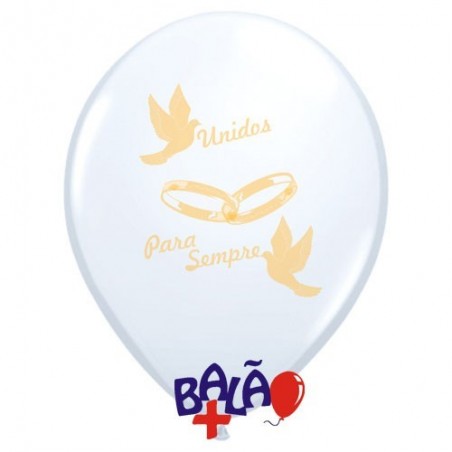 Balão 30cm Unidos para Sempre