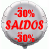 Balão de 45cm Saldos -30% Prateado
