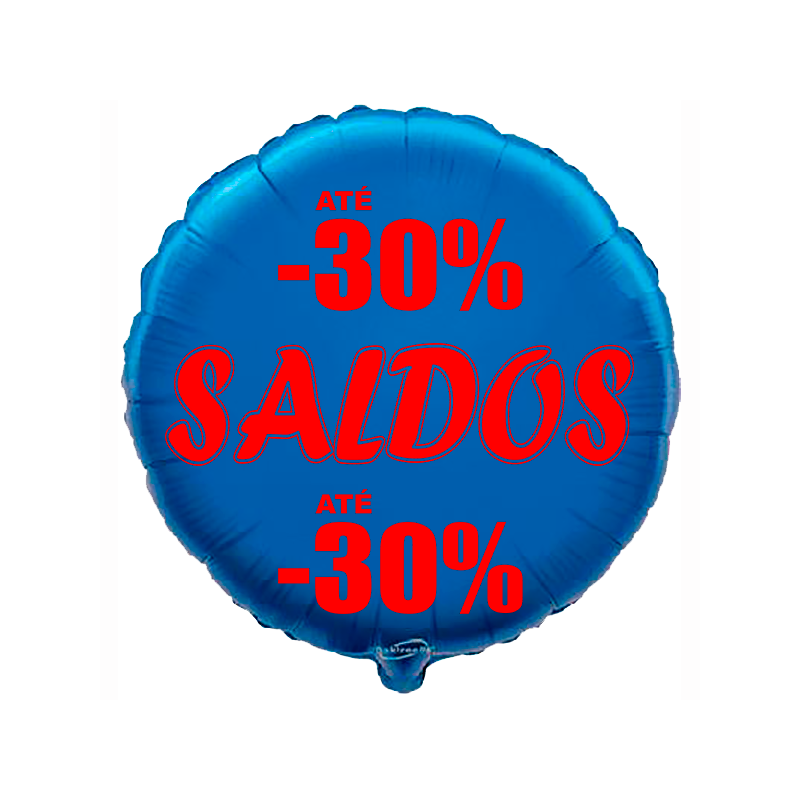 Balão de 45cm Saldos -30% Azul