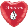45cm Ama-me Heart Balloon
