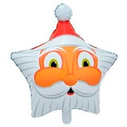 Globo Estrella Papá Noel 45cm