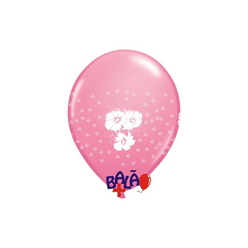 Globo 30cm Flores