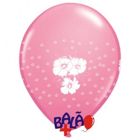 Globo 30cm Flores