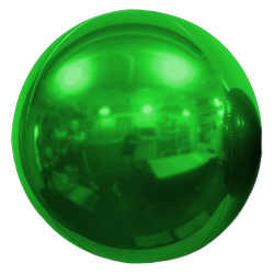 25cm Green Mirror Balloon