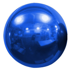 25cm Blue Mirror Balloon
