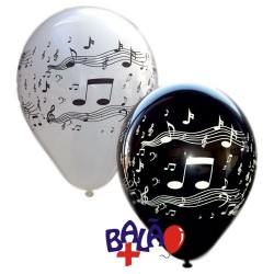 Balão 30cm notas de música