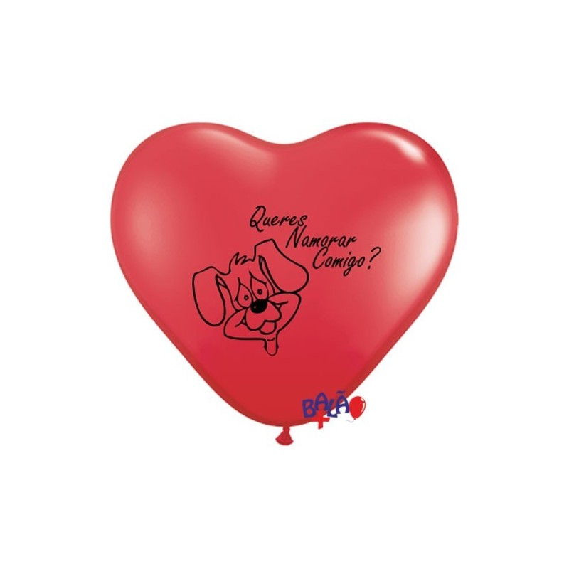 Globo Corazón 30cm QNC Perro