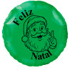Balão Pai Natal com Feliz Natal de 45cm