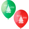 Balão Árvore de Natal e Boas Festas de 30cm