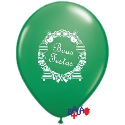 12'' Boas Festas Balloon