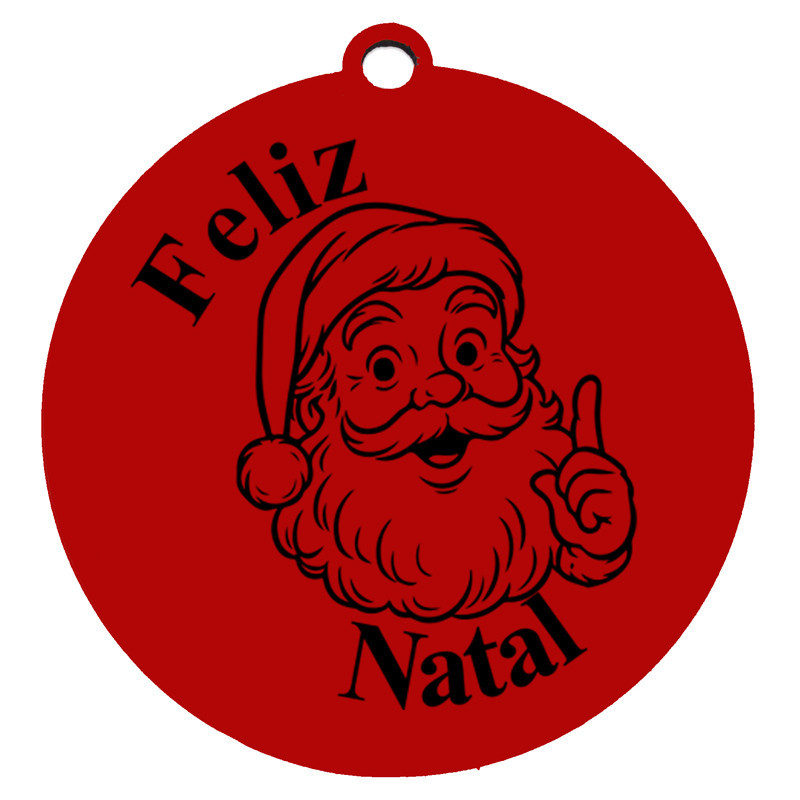 Peso para Balões 17g, Vermelho Pai Natal com Feliz Natal