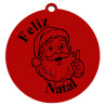 Peso para Balões 17g, Vermelho Pai Natal com Feliz Natal