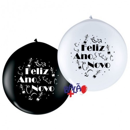Balão Gigante 90cm Feliz Ano Novo