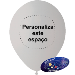 30cm Gray Balloon Custom Print 1 color on 1 side
