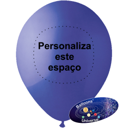 Balão 30cm Azulão Personalizado a 1 cor em 1 Lado