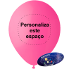 Globo 30cm Fucsia Personalizado en 1 color por 1 Lado