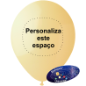 Balão 26cm Mostarda Personalizado a 1 cor em 1 Lado