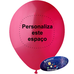 26cm Balloon Burgundy Custom 1 color on 1 side