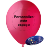 Globo 26cm Burdeos personalizado en 1 color por 1 lado