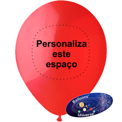 26cm Red Balloon Custom Print 1 color on 1 Side