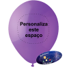 Globo 26cm Púrpura Personalizado en 1 color en 1 Lado